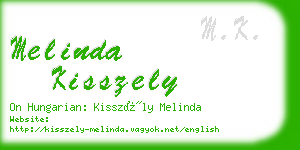 melinda kisszely business card